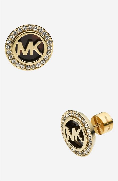 fake michael kors earrings|michael kors earrings on model.